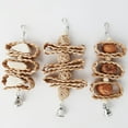 thumbnail image 4 of Parrot Chew Toy Natural - Hanging Grass Bird Cage Toy Parrot Swing Toy with Bell, 4 of 4