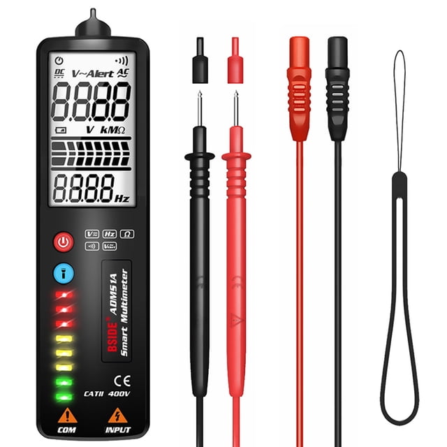 Mini Digital Multimeter Smart LCD Voltage Detector Tester Portable DC AC Voltage Ohm Continuity Hz NCV Test Meter Pen ADMS1 ,High Efficiency