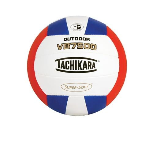 Beach Volleyball by Tachikara - Super-Soft, Scarlet/White/Royal