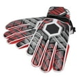 thumbnail image 1 of Football Goal Keeper Gloves, Goalkeeper Gloves Comfortable Long Hook And Loop Adjustable Safe  For Adult Red 9#, 1 of 8