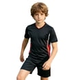 thumbnail image 4 of WAYUTE Boys Children's Football Uniform Set Quick Drying Sports Soccer Shirt for Kids Stretchy Short Sleeve Suit Casual Clothing Sets, 4 of 6