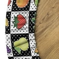 thumbnail image 5 of Ambesonne Black and White Fitted Round Tablecloth, Kitchen Fruits, 40"- 44" Diameter, Multicolor, 5 of 5