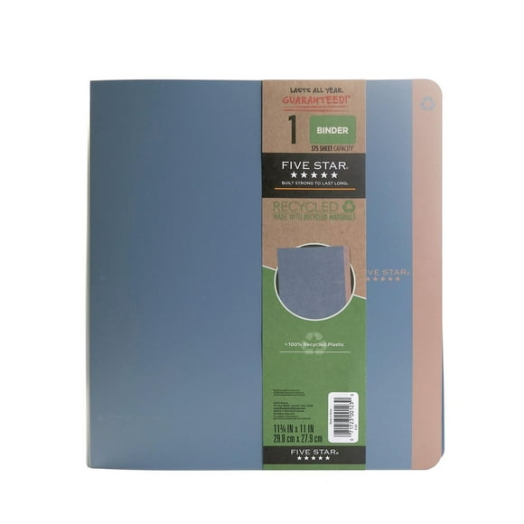 Reliure à anneaux 1 po recyclée Five Star® Reliure à 3 anneaux