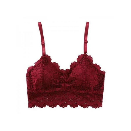 

Women Wireless Back Lace Bra Soft Brassiere Underwear Lingerie Intimates