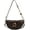 Coffee, variant on Small Leather Saddle Armpit Bags For Women Chain Shoulder Crossbody Bag Ladies Vintage Underarm Handbags Bolsa