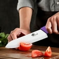 thumbnail image 5 of Ceramic Knives for Kitchen 4-Piece Fruit Paring Knife Set with Cover and Peeler，Rustproof Stain Resistant,6",5",4",3" Paring Knife, 5 of 8