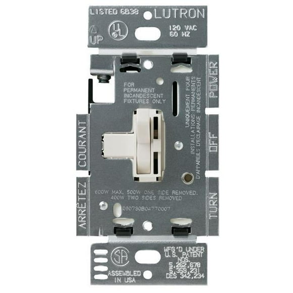 Lutron Electronics TG-603PH-LA 3-way Toggler Dimmer