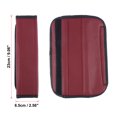 thumbnail image 4 of Almohadilla de Cinturón de Seguridad Universal Unique Bargains Cuero Microfibra Vino Rojo 4uds, 4 of 6