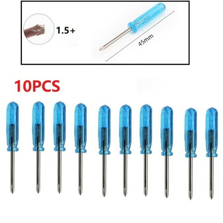 

10Pcs Mini Slotted Cross Screwdrivers For X-Box Laptop Repair Tool 1.5/2.0/3.0Mm