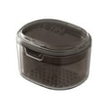 thumbnail image 1 of Braces Storage Box Portable Retainer Box with Drain Basket Clear Pc Double-layers Denture Bath Case for Braces Aligners More Denture Storage Container, 1 of 1