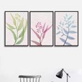 thumbnail image 2 of wall26 3 Piece Framed Canvas Wall Art for Living Room, Bedroom Leaf Theme Canvas Prints for Home Decoration Ready to Hang - 16"x24"x3 Panels, 2 of 5