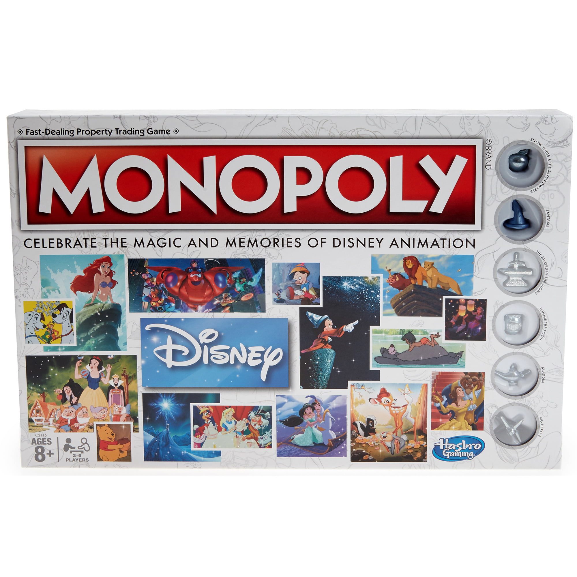 Monopoly Disney Pixar Edition Board Game Hasbro Gaming 40227