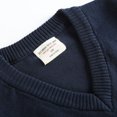 thumbnail image 6 of Staki Boys Long Sleeve Kids Boys Sweaters Holiday Sweater Crewneck Knit Pullover (Navy Blue,8-9 Years), 6 of 9