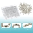 300 Piece Small Screw Eye Pins 13x6mm Zinc Plated Mini Eyelets for DIY ...