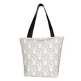 thumbnail image 1 of Fotbe Rabbit And Heart Bolsa de Playa con Estampado, Bolsa de Hombro, Bolsa de Mano Espaciosa, Bolsa de Viaje Ligera, Bolsa de Compras Versátil, 1 of 6