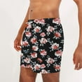 thumbnail image 5 of Summer Savings Clearance! Stamzod Mens Swim Trunks Quick Dry Vintage Floral Print Board Shorts Pocket Breathable Hawaii Beach Shorts Plus Size Bathing Suits, 5 of 6