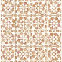 Advantage Izeda Coral Floral Tile Wallpaper