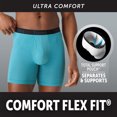 thumbnail image 3 of Hanes Mens Underwear Boxer Briefs 3-Pack - Comfort Flex Fit - Total Support Pouch - Moisture Wicking, 3 of 9
