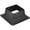 Black, variant on 4x4 Fence Post Base Square Bracket,2PCS Internal Size 3.5x3.5 Inch Heavy Duty Steel Deck Post Base Cover Fit 4"x4"Standard Wood Post Anchor,Decking Post Base for Deck Porch Handrail Railing Support