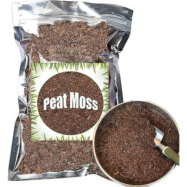 Turba de musgo de sphagnum orgánica de , agregada al suelo y enriquece las raíces de las plantas, enmienda del suelo para jardinería y medio de suelo para plantas carnívoras (1 qt) ,