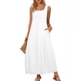 thumbnail image 1 of Liquidation d'Économies d'Été! Robe Courte Décontractée Sans Manches pour Femme, Été Printemps, Col Rond, Débardeur Ample, Robe Courte de Plage, Tendance pour Vacances, Plage Ou Événements Décontractés Liquidation Ventes Aujourd'hui Aubaines Prime, 1 of 9