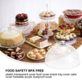 thumbnail image 2 of 1PC Plastic Transparent Cover Snack Food Cover Cake Cover Plastic Tray Cover (White), 2 of 8