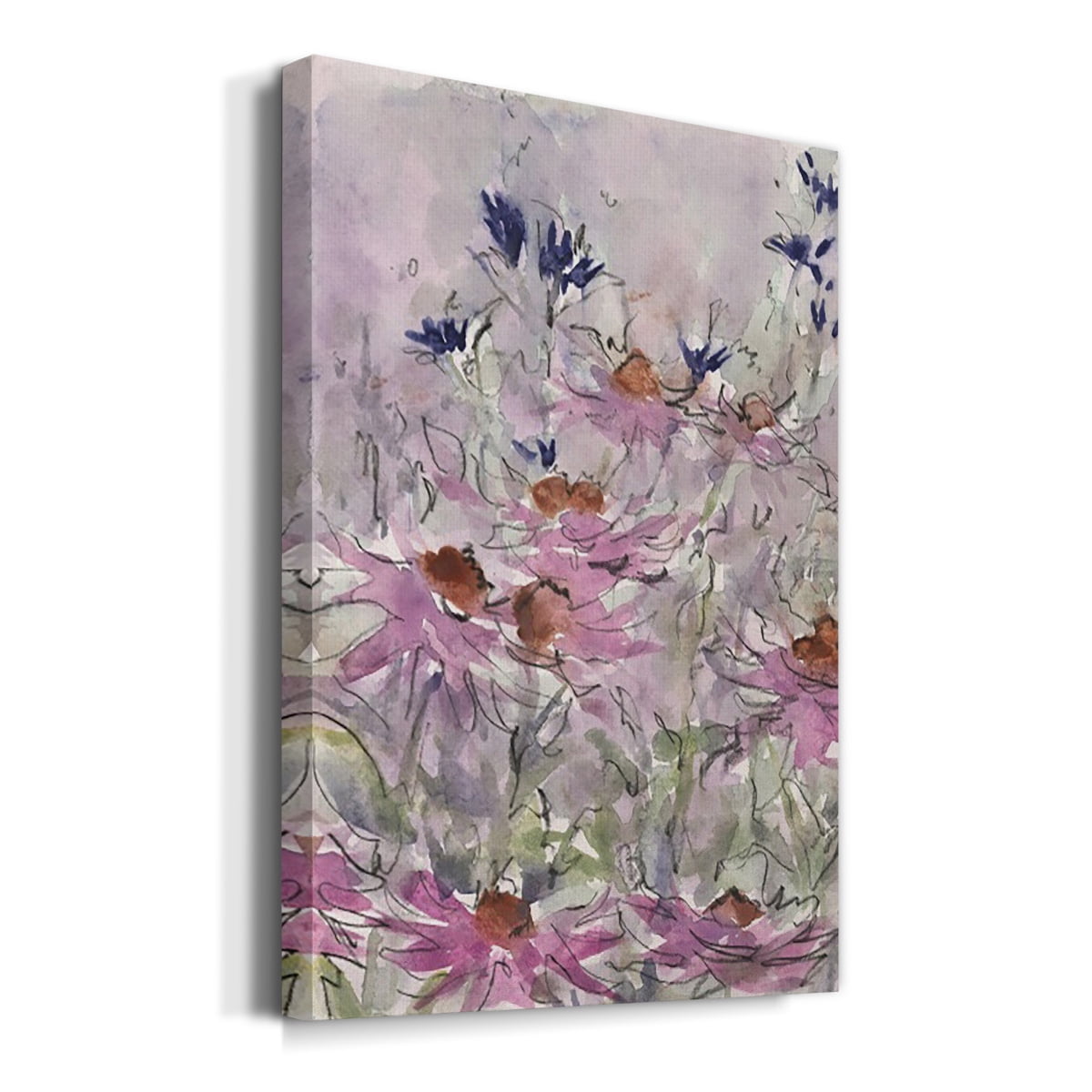 Floral Entertainment II Premium Gallery Wrapped Canvas - Ready to Hang