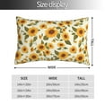 thumbnail image 2 of Kdxio Cotton Pillow Cases 14"x20" Pillowcases,Soft and Breathable Bedroom Pillow Cases-Classical Cute Sunflower-No Pillow Core, 2 of 5
