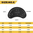 thumbnail image 2 of 6 Pairs Shoe Heel Plate Tap, Shoe Heel Side Worn Repair Rubber Patch, Replacement Kit(black) - style:style4, 2 of 6