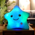 thumbnail image 1 of Creative Twinkle Star Light up Night LED Almohadas de felpa Juguetes de peluche Cumpleaños San Valentín para niñas pequeñas (Azul) oso de fresa Juguete, 1 of 5