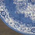 thumbnail image 5 of Nourison Whimsicle Persian Farmhouse Navy 5' x round Area Rug, (5' Round), 5 of 9