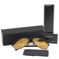 thumbnail image 5 of Porsche Design PRSH-SUNG-P8508-I-62 62-12-140 mm Aviator Sunglasses, Black Frame & Orange Mirrored Lens, 5 of 5