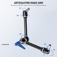 thumbnail image 4 of Soporte para cámara NEEWER 21 Magic Arm con Super Clamp UA018, 4 of 8