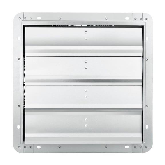 TriGol 16 Inch Shutter Exhaust Fan - 2000 CFM High-Speed Wall Mount Fan, Aluminum Attic Fan with AC Motor for Garage, Greenhouse, Shed, Shop Ventilation & Cooling - FCC Listed