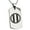 Silver, variant on Stainless Steel Jinbo Samurai Crest Engraved Dog Tag Pendant Necklace