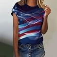 thumbnail image 2 of Nrmvnmi Summer Saving 2024 American Flag Tie-Dye Shirt Women Patriotic Shirts 4th of July Tops Red White and Blue Shirts USA Flag Star Stripe Tees For Women Gifts, 2 of 4