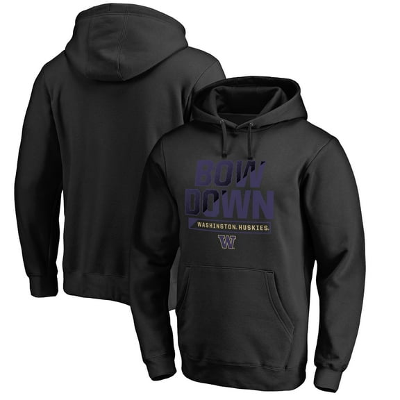 Men's Black Washington Huskies Hometown Collection Bow Down Pullover Hoodie