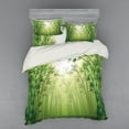 thumbnail image 2 of Ambesonne Green Bedding Set 3 Pcs, Exotic Trees in Forest Theme, Twin XL, Green, 2 of 3