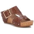thumbnail image 2 of Ros Hommerson Thea Women's Adjustable Buckle Sandal In Luggage Tan, 2 of 7