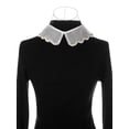 thumbnail image 3 of INSPIRE CHIC Faux Col Détachable, Petit Châle Mini Cape Ras-du-Cou à Strass Collier Faux Peter Pan pour Femmes Blouse Taille Unique Blanc-7, 3 of 5