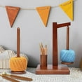 thumbnail image 4 of Wooden Yarn Holder With Phone Stand Wooden Yarn Spool Rack Yarn Holder For Crocheting And Knitting Yarn Spindle Easy Yarn Spool Rack Ideal For Craft Lovers Kitchen Dish Dryer Sheet Dish Drying Mat, 4 of 4