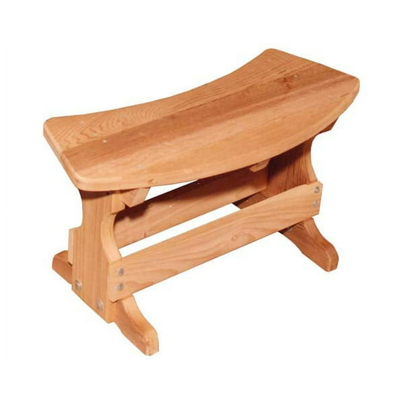 40" Red Cedar Curved Bench