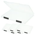 thumbnail image 1 of Uxcell Clear A4 File Portable Project Case with Buckle Plastic Storage Box for 8.5" x 11" Letter Paper Scrapbook Paper Storage Boxes, 4Pcs, 12.2"x9.1"x0.8", Black, 1 of 6