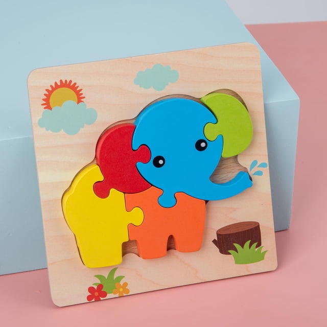 Rompecabezas de para bebés para niños , juguetes de educación temprana para niños, reconocimiento de color de forma -