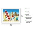 thumbnail image 2 of K-9 Surf Club - Surf Dogs - From an Original Color Painting by Scott Westmoreland - Fine Art Rolled Canvas Print 20in x 26in, 2 of 4
