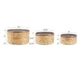 thumbnail image 3 of happimess Gouda Southwestern Hand-Woven Hyacinth Circular Nesting Baskets with Wood Lids, Natural (Set of 3), BSK1004A-3SET, 3 of 11