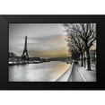 thumbnail image 2 of Frank, Assaf 14x11 Black Modern Framed Museum Art Print Titled - River Seine and The Eiffel Tower, 2 of 5