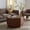 Walnut, variant on Safavieh Couture Patty Wood Octagon Modern Coffee Table, Walnut