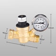 thumbnail image 2 of TIMIFIS Valve de Réduction de Pression 3/4 Pieds' Laiton Régulateur Dn20 Régulateur Réglable Manomètre Outils Ménagers, 2 of 8