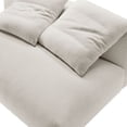 thumbnail image 3 of Causeuse Modulaire Sans Accoudoirs en Tissu Rembourré Solace, Couleur Sel, 3 of 10